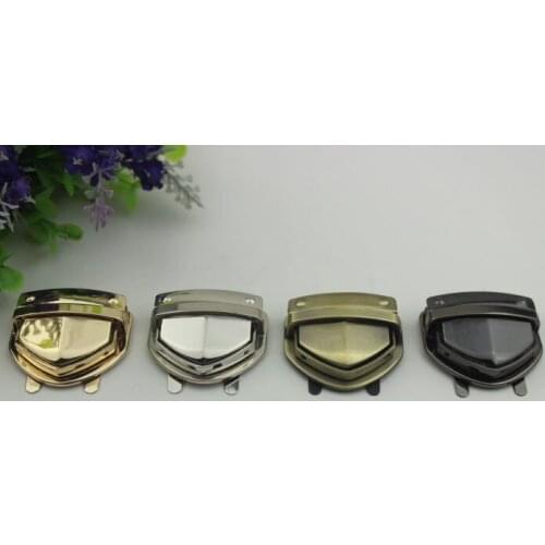 6pcs/lot 4 color bag mortise lock / lock catch hardware accessories duck tongue lock metal twist lock switch