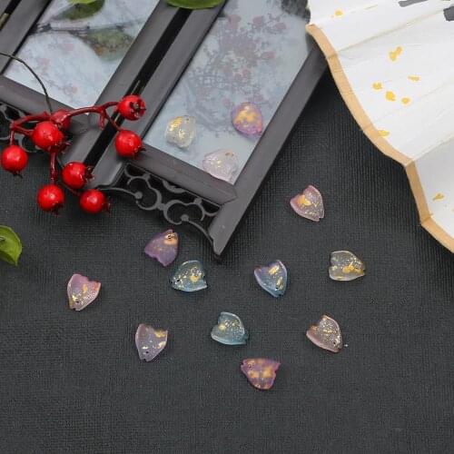 10pcs 13x11mm Charm Czech Glass Bead Flower Petals Lampwork Beads For DIY Earrings Bracelet Necklace Jewelry Making Accessories