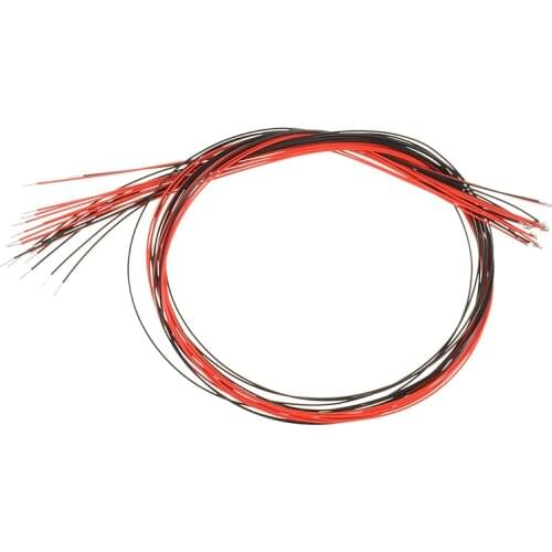 10Pcs Green 0402 Pre-soldered Micro Litz Wired Green Leads SMD Led 2.8V-3.4V 5mA/20mA For 3V Small Models 0.28mmx200mm