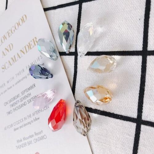 10 pieces / lotglassWater drop shapebead capsearings fashion jewelrytasseljewelry findingsbracelet jewelrymakingOther