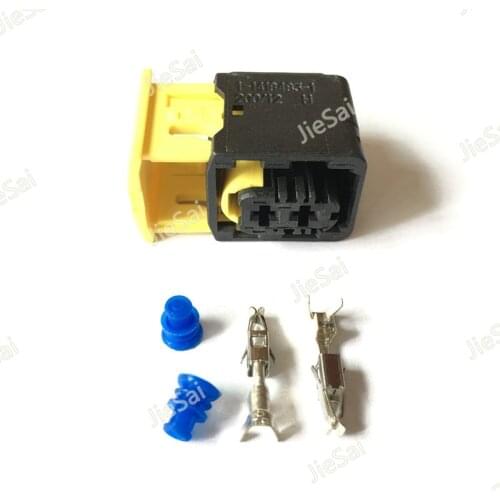 2 Pin 1-1418483-1 3.5mm Automotive Connector TE Tyco AMP Waterproof Socket Plug With Rubber Seals Terminals