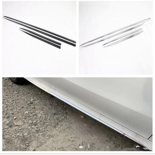 4Pcs Car Door Edge Side Anti-collision Cover Trim Sticker Chrome ABS For Mercedes Benz CLA 2020 Car Styling