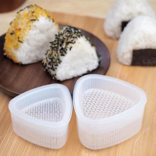 4PCS/Set Sushi Mold Onigiri Rice Ball Food Press Triangular Sushi Maker Mold Sushi Kit Japanese Kitchen Bento DIY Accessories