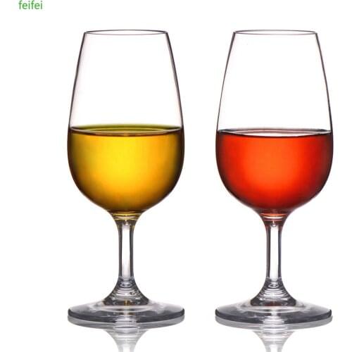 4 Pcs Tritan Material Transparent Plastic Wine Glass Goblet Juice Cup Unbreakable 220ml PARTY Champagne Cocktail