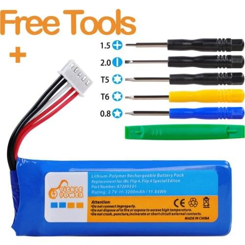 GSP872693 01 Battery for JBL Flip 4 and Flip 4 Special Edition with Install Tools