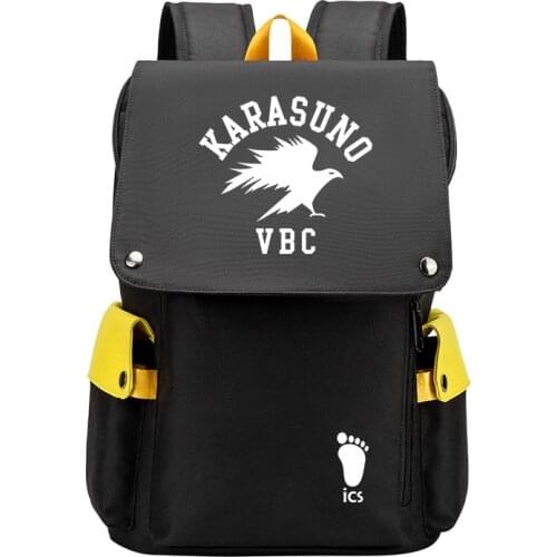 Anime Backpack Cosplay Cartoon Haikyu!! Travel Shoulder Bags Large Capacity Men Women Fashion Backpack Student Schoolbag