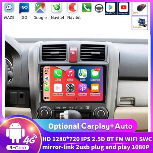 Android 8.1 2 Din Car Radio Multimedia Video Player Carplay For Honda CRV CR-V 2006-2012 Car Stereo Audio GPS Navigation IPS