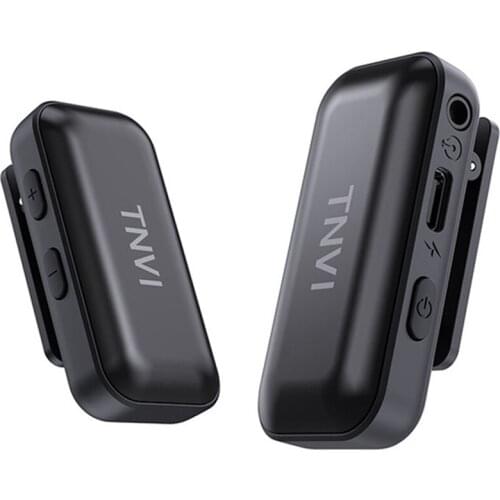 TNVI Wireless Microphone V3 Wireless Radio Lavalier Microphone Signal Transmitter Receiver for Mobile Phone Sound Card Computer
