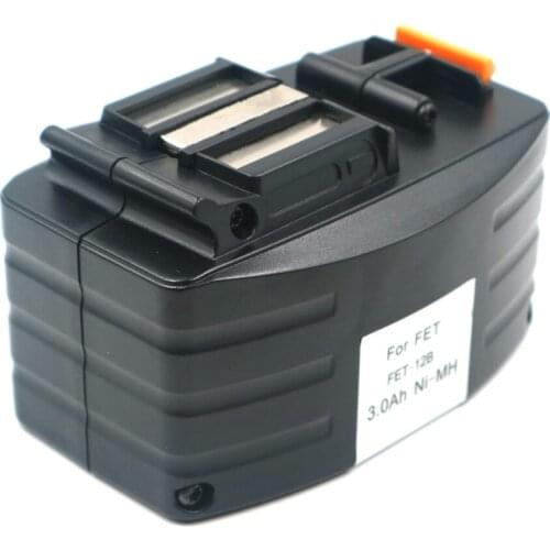 C&P Fet 12VB 3000mAh NiMH BPH12T BP12T 489003 489731 FS1204 TDD12FX TDD12FX TDD12ES TDD12ES 3.0Ah NI-MH Tool Battery China New