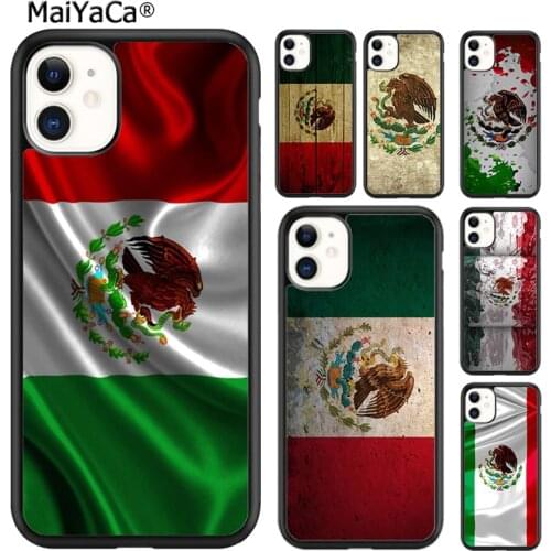 MaiYaCa Mexico Mexican Flag Phone Case Cover For iPhone 5s SE 6 6s 7 8 plus X XR XS 11 12 pro max Samsung Galaxy S8 S9 S10 shell