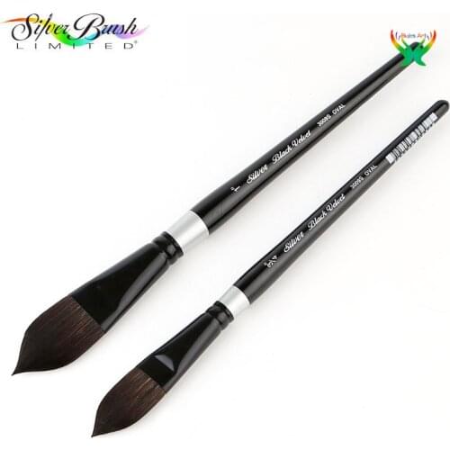 Black Velvet Squirrel Watercolor Pen Cats Tongue Brush 3009S Good water absorption and great elasticity antifraying