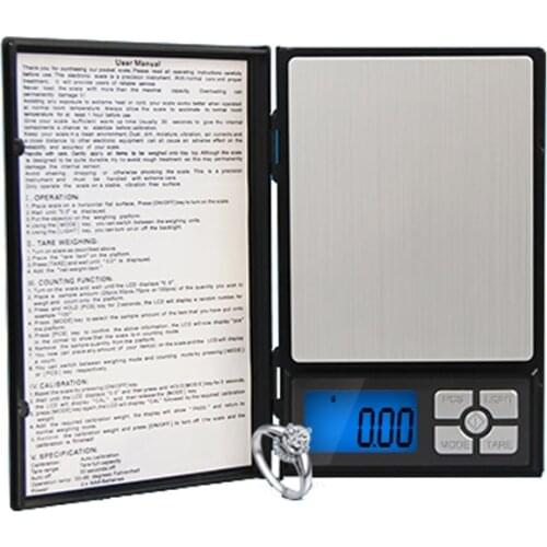 500g x 0.01g Digital Precision Scales for Gold Jewelry Scale 0.01 Pocket Balance Electronic Stainless Steel Scales