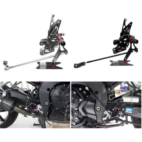 CNC Adjustable Footrest Rearsets Foot Pegs Set For Yamaha FZ1 2006-2013 07 08 09 10 2011 2012 & FZ8 2010 2011 2012 2013