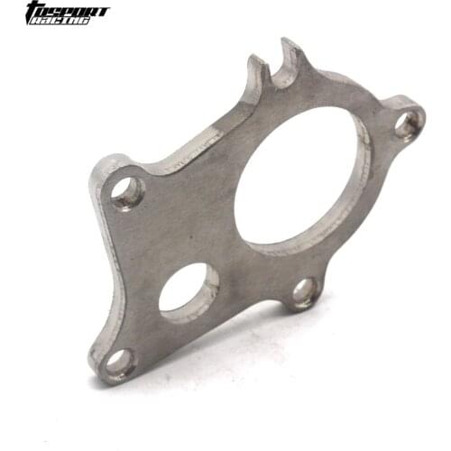 T3 (5 Bolts) T3/T4 Turbo Downpipe Flange Stainless Steel w/ 1" Wastegate Hole
