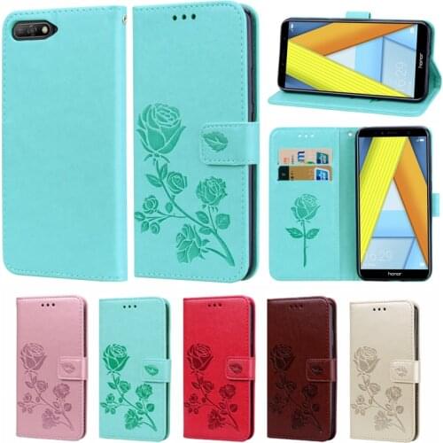 Honor 7A Pro Fashion Rose Flower Leather Flip Case For Huawei Honor 7A Pro Funds Mobile Phone Cover For Huawei Honor 7A Pro Capa