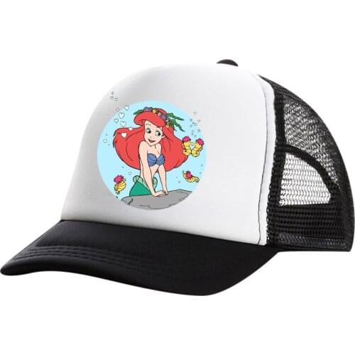 Quality Brand Mermaid Ariel Washed Cotton Cap For Men Women Gorras Snapback Caps Baseball Caps Casquette Dad Hat Outdoors Cap