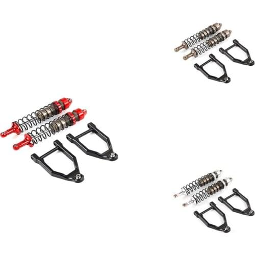 CNC 10mm Metal Front Shock Absorber Set for 1/5 Hpi Rovan KM Baja 5B Rofun Baha TRUCK RC CAR Toys PARTS