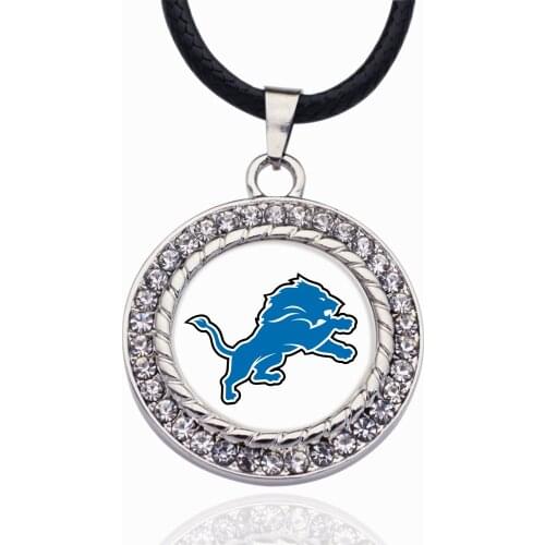 Hot Selling Lions DIY Pendant jewelry Suitable For Football Sports Bracelet Necklace Earrings Detroit Pendant