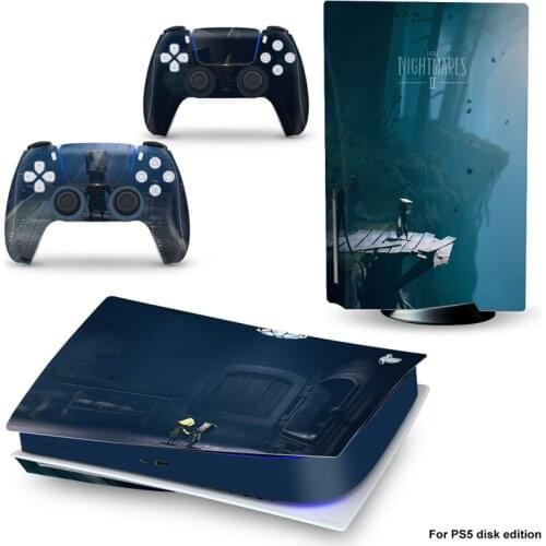 Night Style PS5 Disc Edition Skin Sticker for Playstation 5 Console & 2 Controllers Decal Vinyl Protective Skins Style 1