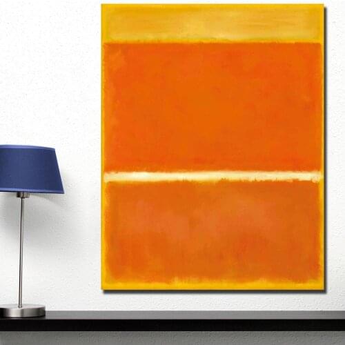 Wall Pictures For Living Room Abstract mark_rothko saffron Canvas Art Home Decor Modern No Frame Oil Painting No Feramed