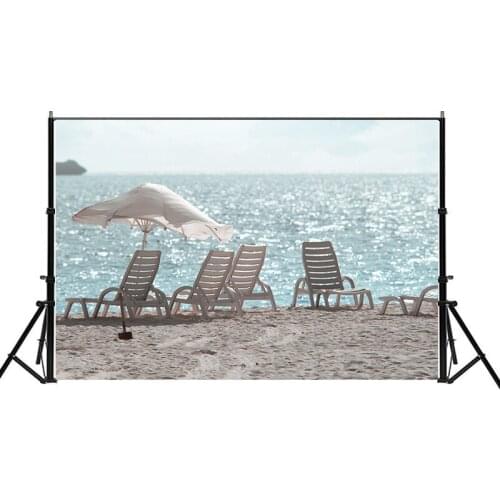 225*150cm Seaside Beach Photographic Background Props Non-woven Photo Backdrop Backgrounds for Photo Shoot Wedding