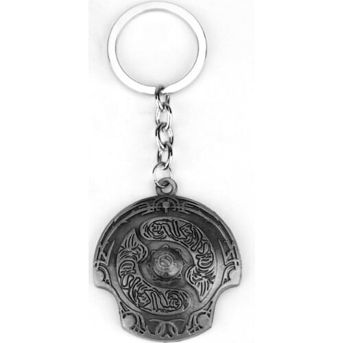 New arrival Dota 2 Immortal Champion Shield Key Chain Dota2 keychain Car Keychain TI 5 Aegis of Champions pendant