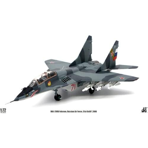 New 1/72 Russian Air Force MIG-29UB Fighter MiG 29 Fulcrum Finished Alloy Airplane Model Adult Collection Childrens Toys