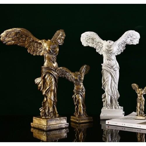European-Style Statue Of The Goddess Of Victory Sculpture Resin Crafts Home Office Room Study Decoration Business Gifts