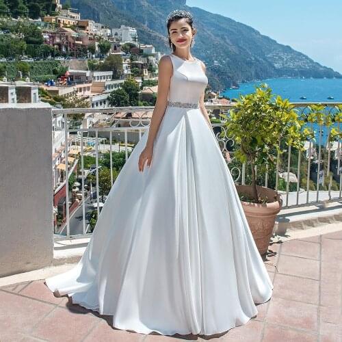 UZN Sleeveless Wedding Dresses