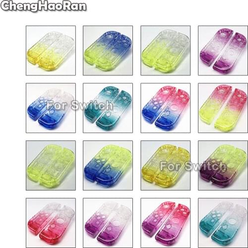 ChengHaoRan For Nintendo Switch Joy-Con Replacement L R Housing Shell Cover for NS NX Controller Clear Red Blue Green Pink Case