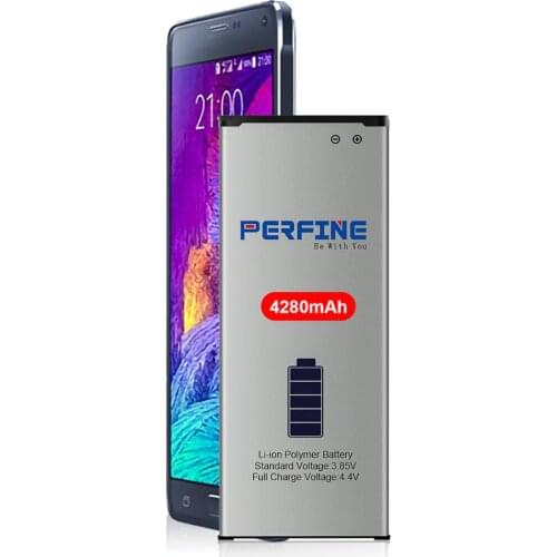 4280mAh Galaxy Note 4 Battery for Samsung Mobile Phone N910C N910F EB-BN910BBE High Capacity Replacement Battery