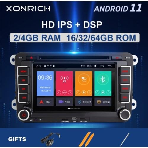 2 Din Android 10 Car Radio GPS Navigation For VW Passat B6 amarok volkswagen Skoda Octavia 2 superbseat leon golf 5 6 Multimedia