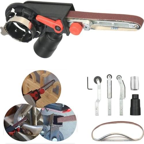 Mini DIY Sanding Belt Head electric drill angle Grinder Machine Sharpener Engraver Sanding for Bulgarian 100/115/125mm Adapter