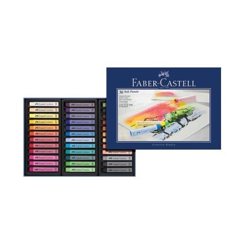 Faber-Castell Creative Studio Powder Pastel Paint (Soft) 36 Colors Full Size