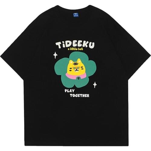 Anime Girl Printed T-shirt Men Loose Hip Hop Fashion Mens Long Sleveve Tees Shirts Harajuku Streetwear Casual Tshirts Male Tops