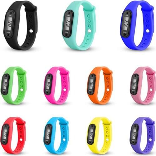 Hot Wrist Sport Watch band Pedometer Run Step Distance Calorie Counter Fitness Gauge Step Tracker Digital LCD Pedometer