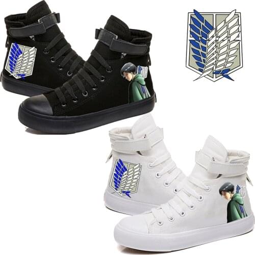 Attack on Titan Printed High Top Canvas Shoes Anime Sneakers