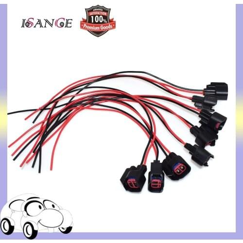 ISANCE Fuel Injection Connector Plug & Pigtail Wires For Ford Chevrolet Cadillac Mazda Dodge Jeep Hyundai OE# S824 WPT-159