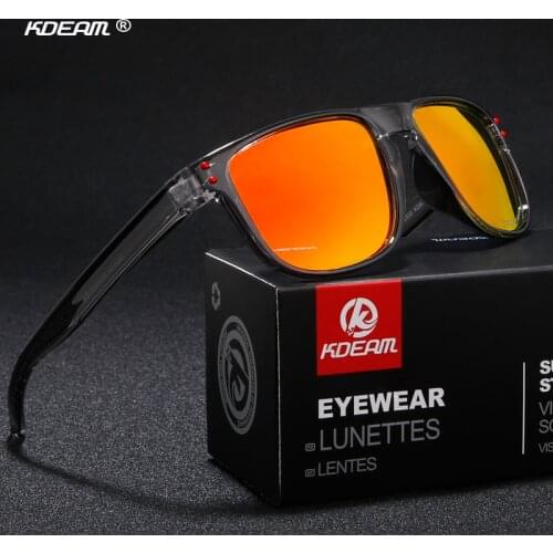 KDEAM All Fit Durable Unisex Polarized Sunglasses Brand Design Fashion Shades UV400 Fancy Classic Sun Glasses lentes With Box