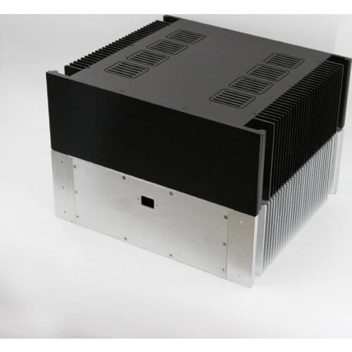 432*150*391mm All Aluminum Amplifier Chassis 4315A Amplifier Shell Silver Class A AMP Enclosure DIY Box Amplifier Case