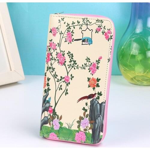 Promotion Women Wallet PU Leather Fashion Lady Purses Long Fold Coin Purse Cards ID Photo Holder Money Bags Girls Wallets Cases