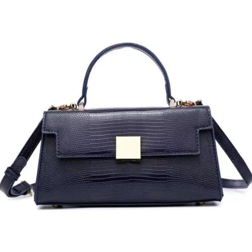 Blue Lizard Pattern Leather Tote Bag Designer Brand Purse Handbags Hot Sales Ins Tote Bags