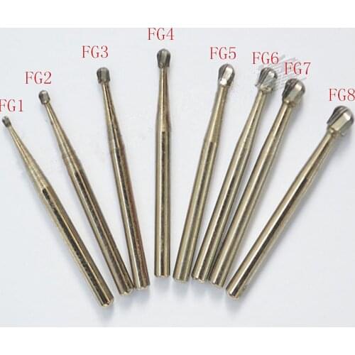 10 Pcs Dental product FG round bur free shipment dental Lab Tungsten Carbide Burs FG