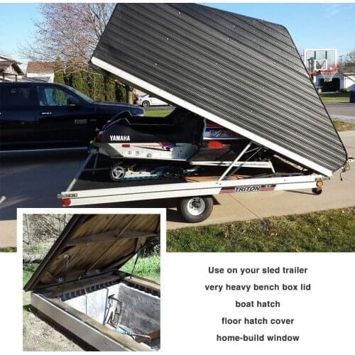 27.95inch/710mm Force 400Lbs/890N Pickup Truck Cap Tool Box Utility Box Lid Topper Camper Shell Gas Struts Lift Support Dampers