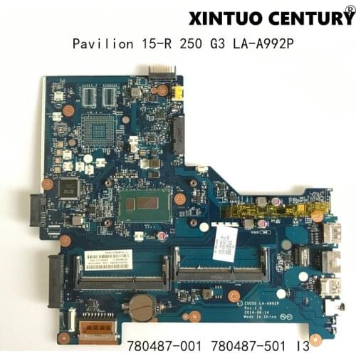 780487-001 780487-501 for HP Pavilion 15-R 250 G3 Laptop motherboard Mainboard ZS050 LA-A992P W/ i3 CPU DDR3 100% tested working