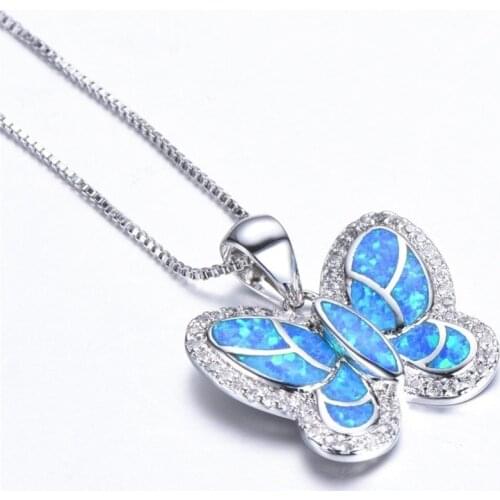 Fashion Women Necklace Cute Butterfly Animal Pendant Necklace For Women Statement Jewelry Accessories Best Gift