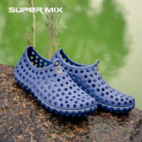 Men fashion Outdoor Amphibious Shoes Light EVA Quick-drying Drain Beach Wading Fishing Soft Comfortable Wear-resistant Shoes