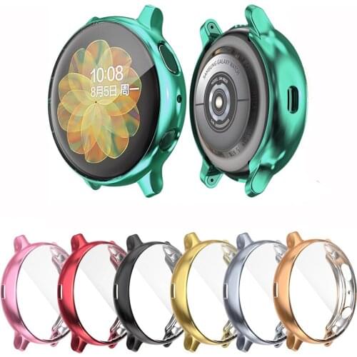 Soft Ultra Thin TPU Watch Case Slim Full Cover Screen Protector For Samsung Galaxy Watch Active 2 40mm 44mm