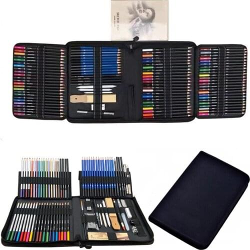 33/40/72/95/144 Color Pencil and Sketch Pencils Set for Drawing Art Tool Kit Watercolor Metallic Oil Pencil Artist Art Supplies