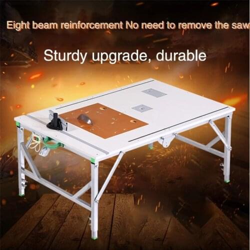 Portable Small Saw Machine Decoration DIY Table Folding Table Electric Woodworking Table Saw Multi-function Hhand Push Table Saw